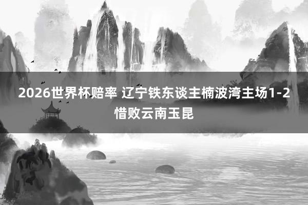 2026世界杯赔率 辽宁铁东谈主楠波湾主场1-2惜败云南玉昆