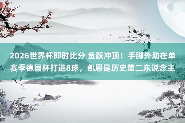 2026世界杯即时比分 鱼跃冲顶!手脚外助在单赛季德国杯打进8球,凯恩是历史第二东说念主